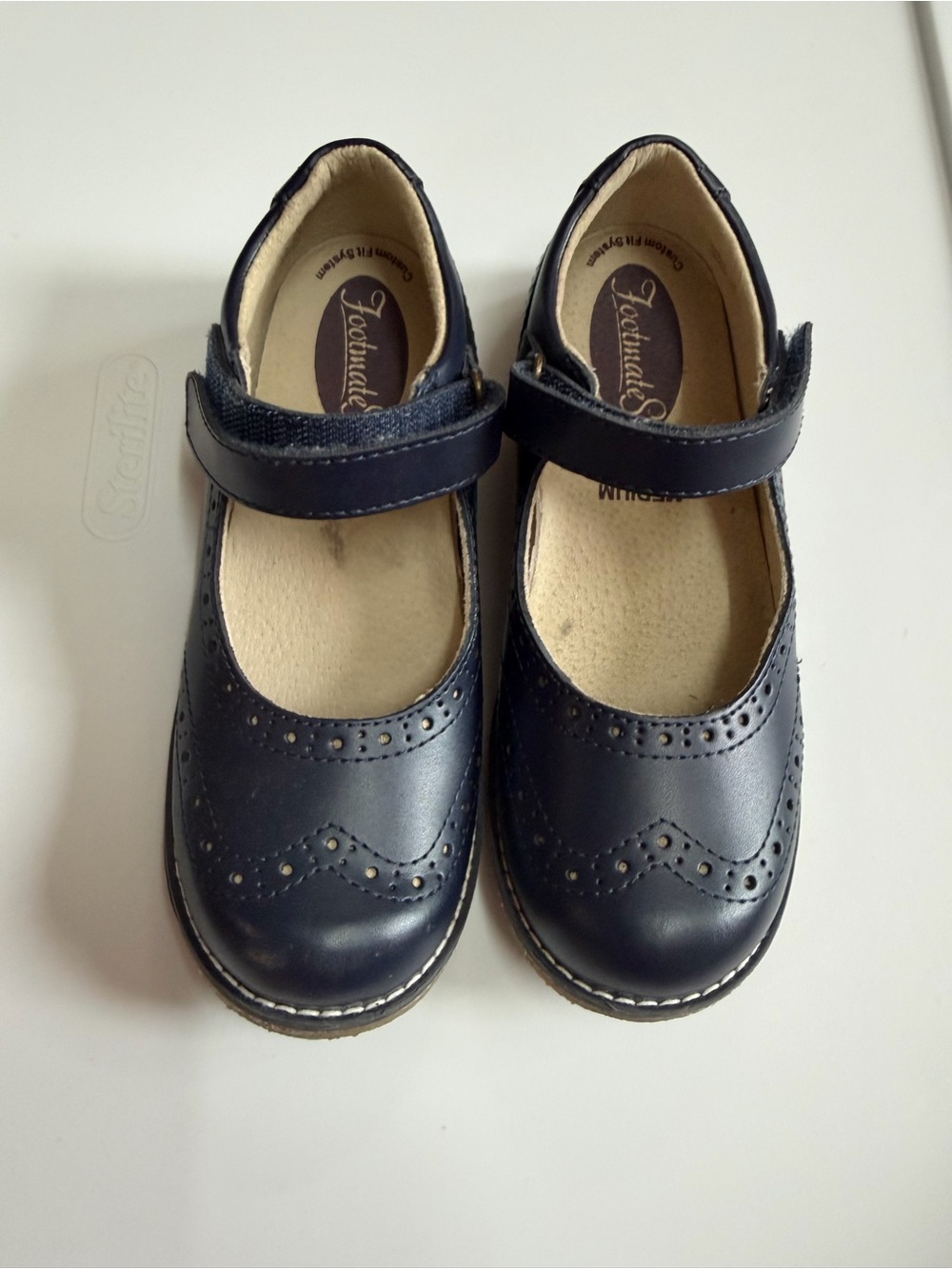 FootMates Navy Girls Mary Jane Dress Shoes